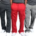 thumbnail image 3 of Men Jogger Trousers Casual Athletic Pants Sweatpants Loose Pocket Drawstring Long Pants, 3 of 7