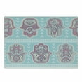 thumbnail image 1 of Hamsa Cutting Board, Bohemian Style Pattern with Open Hamsa Hands Ornate Mandala Theme Art Boho Print, Decorative Tempered Glass Cutting and Serving Board, Small Size, Blue Pink, by Ambesonne, 1 of 1