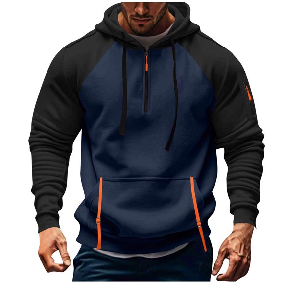 Work Shirts for Men Long Sleeve Crewnecks Crewneck Mens Hooded Sweatshirts Pullover Mens Work Sweatshirts Heavyweight Hoodie