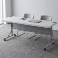 thumbnail image 4 of Hampden Furnishings Wyatt 24" x 72" Flip-Fold Training Table, Speckled Grey, 4 of 4