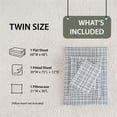 thumbnail image 6 of Regency Heights Flannel Cotton Sheet Set, 3-Piece Twin Bed Sheets with Pillowcase, Plaid Printed Sheet Bedding Sets, Light Green, 6 of 8