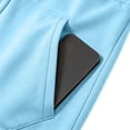 thumbnail image 7 of Mafeati Men's 2 Piece Tracksuits Casual Sweatsuits Long Sleeve Hoodies with Pocket Fleece Lined Lounge Sets, Light Blue, S, 7 of 7