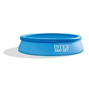 Intex 8056988 24 in. x 8 ft. Easy Inflatable Outdoor Family Swimming Pool, Blue
