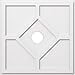 thumbnail image 3 of Ekena Millwork CMP26EY-04000 26 in. OD x 4 in. ID Square Embry Architectural Grade PVC Contemporary Ceiling Medallion, 3 of 4