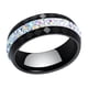 thumbnail image 2 of Minnieouse Anillo de cerámica de moda para mujer, joyería de boda elegante y versátil, anillos para boda, anillos de mujer Ropa, zapatos y accesorios Miscelánea AB negro Talla 7, 2 of 6