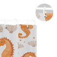 thumbnail image 5 of Yayeee Shower Curtain with Hooks 72"x72" Waterproof Fabric Bathroom Hanging Decor, Orange Seahorse, 5 of 5