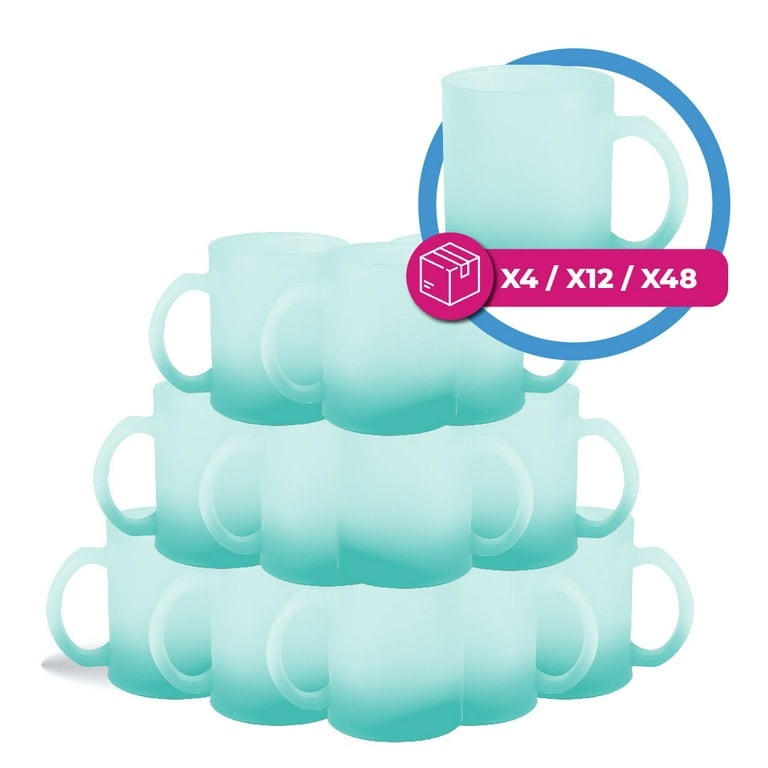 11oz Clear Glass Sublimation Mug – 12 Per Case