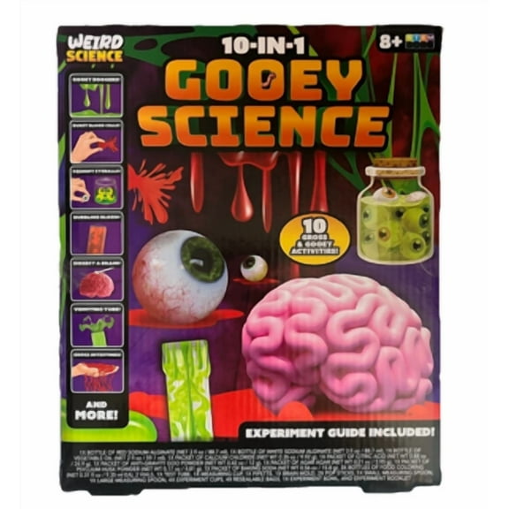 Kids Weird Science Experiment 10 in 1 Gooey Science Ages 8 