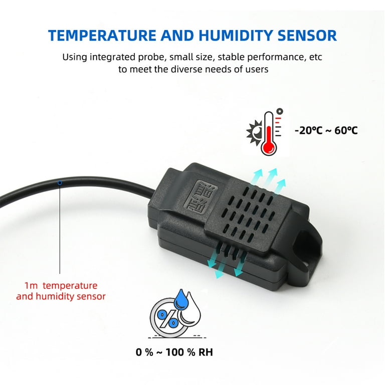 Carevas Digital Humidity Controller Humidity Meter Intelligent Thermostat  Humidistat Hygrometer for Freezer Fridge Hatching