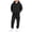 A03-Black, variant on Ulanda Girls Boys 2 Piece Tracksuit Athletic Sweatsuits Sets Hooded Sweatshirt and Jogger Sweatpants Clothing Sets for Kids (Navy, 10-11 Years)