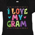 thumbnail image 4 of Inktastic I Love My Gram for Grandkids Girls Baby Bodysuit, 4 of 5