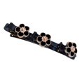 thumbnail image 1 of RYGRZJ Fleur Coiffure Double Couche Épingle à Cheveux Clip Strass Boutons Bande Clip 1PCS, 1 of 1