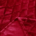 thumbnail image 2 of Exclusivo Mezcla Large Soft Throw Blanket for Couch, 50x70 Inches Diamond Geometry Pattern Velvet Fleece Blanket, Cozy, Warm and Lightweight Burgundy Blanket, 2 of 7