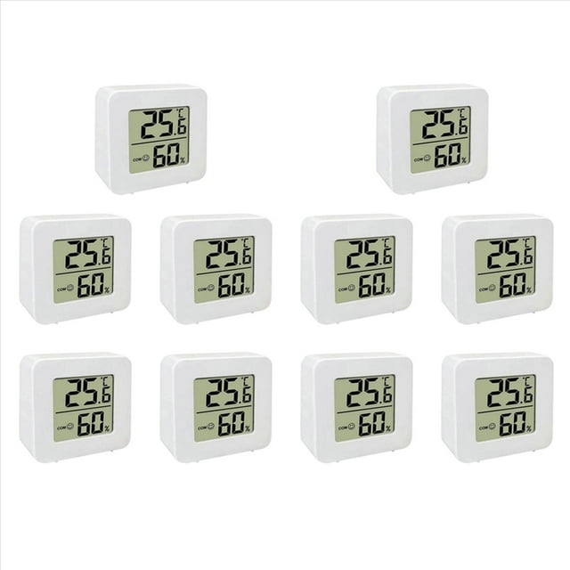 10X Mini Termómetro Interior LCD Digital Temperatura Higrómetro Medidor Sensor Medidor de Humedad Hogar