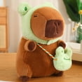 thumbnail image 3 of 30-85cm Giant Lotus Leaf Umbrella Capybara Plush Toy Cosplay Rabbit Frog Dinosaur Capibara Plush Toy Stuffed Animals, 3 of 5