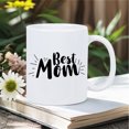 thumbnail image 1 of Best Mom Ever Ceramic Mug - White Coffee Cup with "Best Mom" Cursive Lettering & Heart Accent, Dishwasher Safe Gift for Mother's Day, Birthdays, Tea/Coffee Cup for (Hand Wash Recommended) - Keeps, 1 of 5