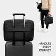 thumbnail image 5 of Sharper Image Venture Messenger Briefcase Laptop Bag Fits 17” Computer, 19L Water Resistant Crossbody Shoulder Bag with Strap for Work, School, Office, Travel, Black, 5 of 10