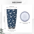 thumbnail image 4 of Haiem Sea octopus Printed 20oz Straight Skinny Car Cups With Insulated Cup Sleeve Portable Handle, Sports Travel Coffee Mug, Stainless Steel, Insulated-Without Straw, 4 of 8