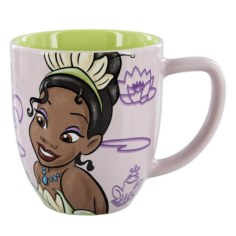 Disney Parks Princess Tiana Portrait Never Give Up Ceramic Coffee Mug