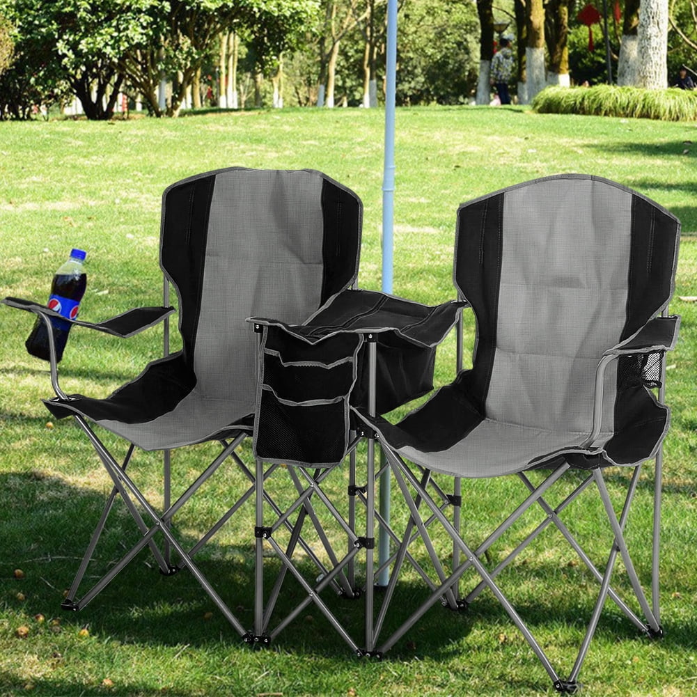 Veryke Outdoor Folding Camping Chair,2 Person Fishing Picnic Stool