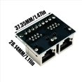 thumbnail image 3 of 16 Piezas RJ45 Ethernet Placa de Ruptura de Terminal Hembra Dual, Placa de Conector de Paso de 3,5 mm Terminal Adaptador de Red Blindado, 3 of 5
