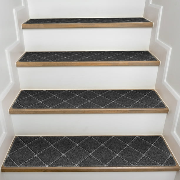 Stair Tread Carpet, 15pcs NonSlip Stair Treads for Wooden Steps Indoor Outdoor Stair Tread