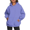 thumbnail image 1 of MeetoTime Sweat à Capuche Surdimensionné pour Femmes 2024 Décontracté à Manches Longues avec Poches, 1 of 5