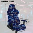 thumbnail image 7 of Xoenoiee Dragonfly Star Pattern Stretchable Gaming Chair Cover, Washable Anti-Scratch Slipcover with Armrest Protection, Cat Scratch Proof for Office and Computer Chairs, 7 of 7