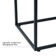 thumbnail image 6 of HomePop Theodore Metal & Faux Leather Bench, 42.5"W x 16"D x 19"H, Carmel/Black, 6 of 12