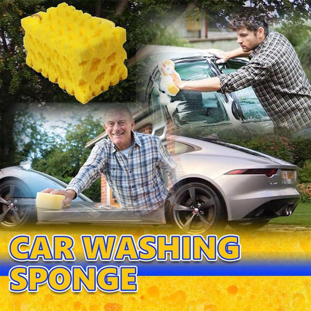 HOT Car Auto Washing Cleaning Sponge Block Big Honeycomb Coral Super Absorbent 