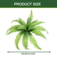 thumbnail image 3 of Clearance! Liulin Fake Boston Fern Artificial Plants Outdoor, UV Resistant Faux Ferns Plastic Greenery Shrubs, Artificial Ferns Shrubs for Home Gardens Patio Yards Porch Spring Decor, 18 Branches, 3 of 9