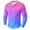 Purple, variant on Fznquz Tshirt Men Long Sleeve Casual Purple Henley T Shirts Trendy Button Gradient Mens Clothes Sale