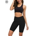 thumbnail image 6 of Luxtrada Women Fitness Yoga Shorts Running Quick-dry Short Trouser Pant with Pocket (Black,L), 6 of 9