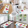 thumbnail image 6 of Yayeee Hallway Runner Rug 2'x6' Non Slip Machine Washable with Rubber Backing, Red Triangles, 6 of 8