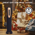 thumbnail image 3 of Vin Fresco Battery Powered Electric Wine Opener with Stand and Foil Cutter (Black & Rose Gold), 3 of 6