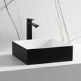 thumbnail image 2 of ALFI Brand ABRS14SBM 14 Pouces Carré Solide Surface Résine Évier&44; Noir Mat, 2 of 3