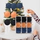 thumbnail image 4 of Adornos de árbol de Navidad flocados - Bolas de plástico de 3,1 pulgadas en pack de 9 con cuerda colgante para decoración navideña, 4 of 5