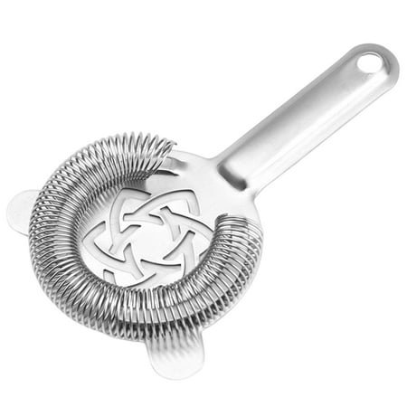 

Cocktail Strainer for Drinks Short Handle Mixed Drinks Filter Food Grade Stainless Steel for Home Kitchen A