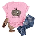 thumbnail image 4 of PENGXIANG T-Shirts Citrouille d'Automne pour Femmes Manches Courtes Drôles Halloween Graphiques Tops, 4 of 6