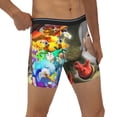 thumbnail image 4 of Lsque Pikmin Pattern Men's Performance Stretch Underwear, Athletic Long Leg Briefs，Moisture-Wicking-X-Large, 4 of 6