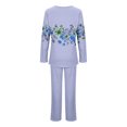 thumbnail image 4 of yievot Pajama Sets for Women Long Sleeve Tops and Pants Soft Comfy Lounge Set 2 Piece Outfits Sleepwear, 4 of 5