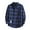 Purple, variant on GEWSEY Flannel Shirt Women Button Down Long Sleeve Plaid Shirts Collared Casual Work Tops S-2XL (Blue, L)