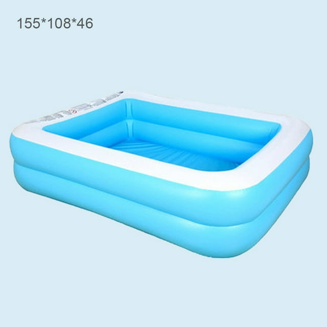 CAROOTU Baby Kid Inflatable Swimming Pool Paddling Pool Large Size Thickened Square Swimming Pool