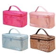 thumbnail image 4 of Cosméticos Almacenamiento Carta De Artículos De Tocador Cremallera Multifunción Bolsa De Lavado Organizador Bolso Herramientas Titular Contenedor Regalos Para Mujeres Rosa Serendint HA041465-03, 4 of 5