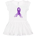 thumbnail image 3 of Inktastic Alzheimer's Awareness Purple Ribbon made of Heart Girls Toddler Dress, 3 of 5