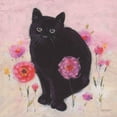 thumbnail image 3 of Audit, Lisa 12x12 Black Modern Framed Museum Art Print Titled - Nina the Cat 02, 3 of 5