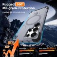 thumbnail image 3 of Samsung Galaxy-S25-Ultra-Case with Magsafe, 2×Screen Protector | S25 Ultra Magnetic Phone Case Anti-Fingerprint Military Grade Shockproof Protective Cover for Galaxy S25 Ultra Gray, 3 of 14