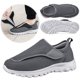 thumbnail image 1 of Zapatos Ortopédicos Sin Cordones para Hombre  Diabéticos Antideslizantes Personas Mayores (gris Oscuro 42), 1 of 9