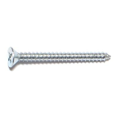 #6 Sheet Metal Screws Select Size Zinc Plated Steel Phillips Flat Head 