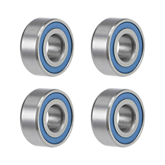 MR104-2RS Ball Bearings Z2 4mmx10mmx4mm Double Sealed Chrome Steel Blue Seal 4pcs